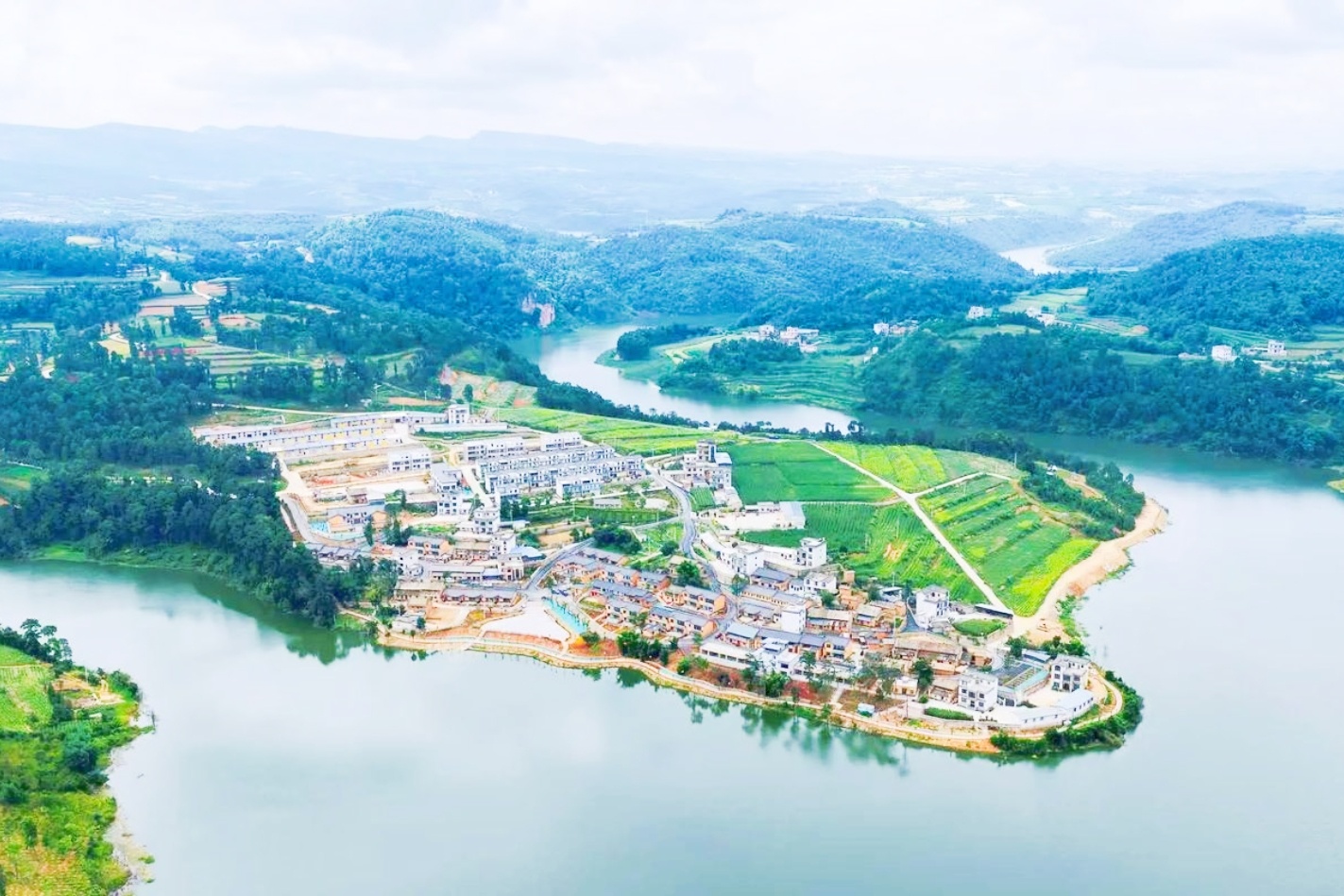 马龙区黄坝村。(资料图)